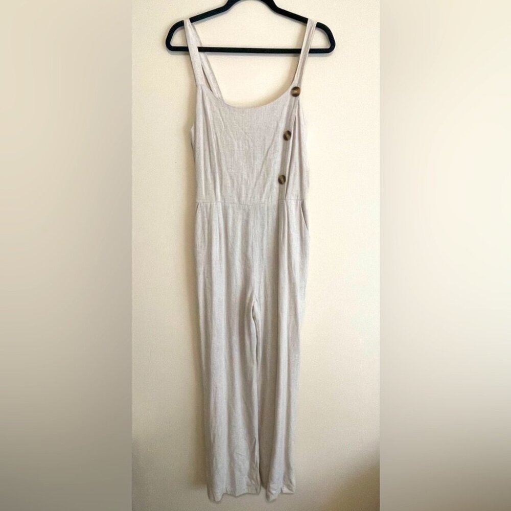 NWT One Clothing Los Angeles Jumpsuit With Hidden Zipper Women Size L US